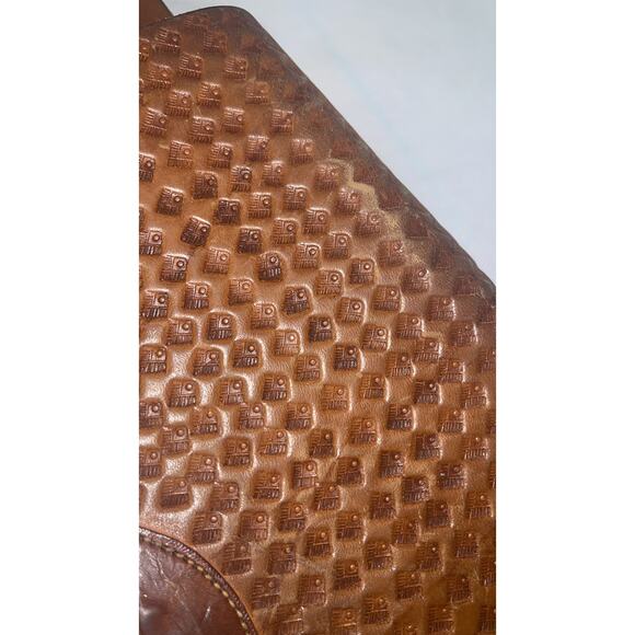 Vintage handmade, Brown leather crossbody bag - Picture 16 of 16